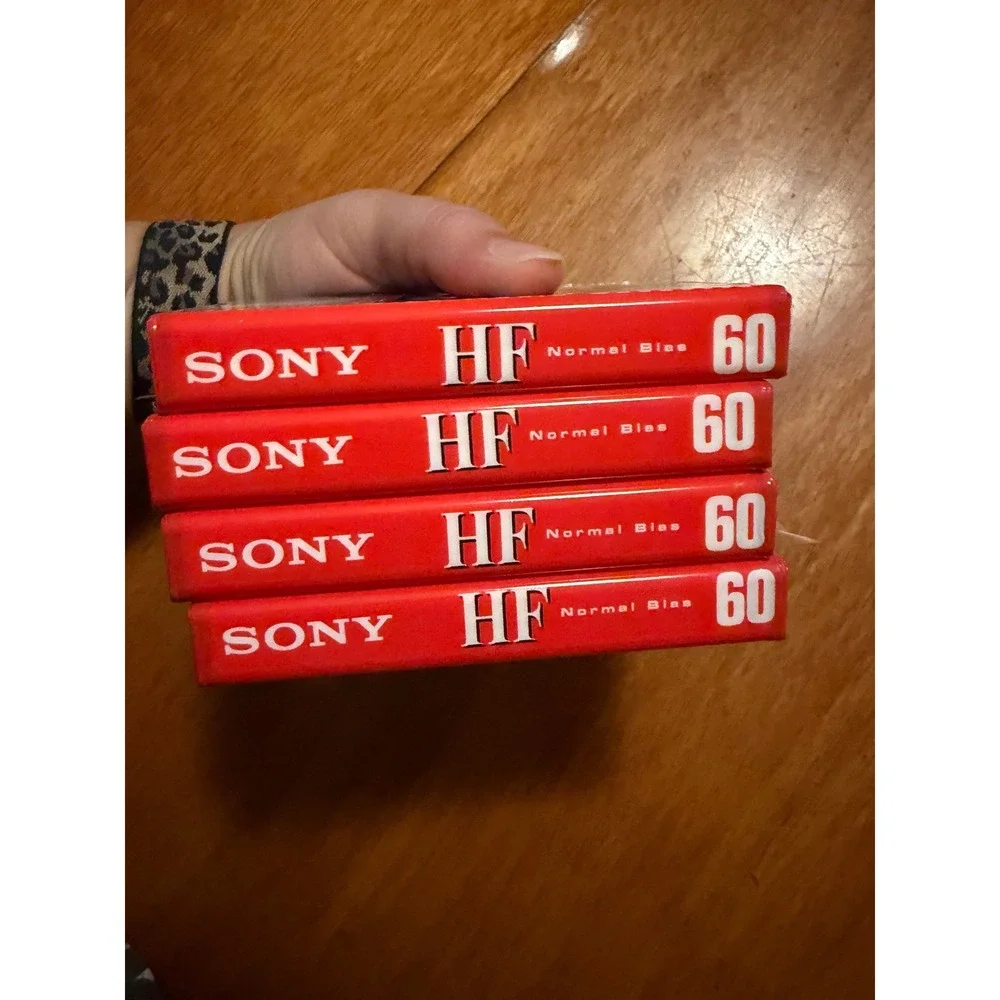 Sony HF 60 High Fidelity Normal Bias Type I Audio‎ Cassette Tapes 4 Pack Sealed